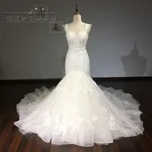 Vestidos De Noiva Custom Made Bridal Gowns Ivory Lace Appliques Luxury Mermaid Wedding Dresses 2017 Aliexpress