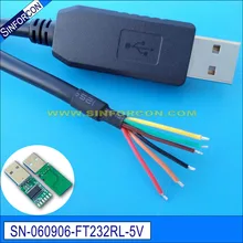 ftdi ft232r usb uart ttl 5v wire end adapter cable for flash ttl-232r-5v-we