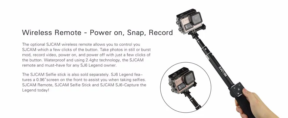 SJCAM SJ6 Легенда экшн камера Спорт DV Wi-Fi Notavek 96660 4 К 24fps Ultra HD Водонепроницаемый 2.0 Дюймов Сенсорный Экран SJ Cam Действий Камеры