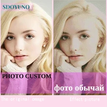 SDOYUNO фото на заказ 5D DIY Алмазная картина вышивка крестиком индивидуальная мозаика картина Полная площадь Алмазная вышивка