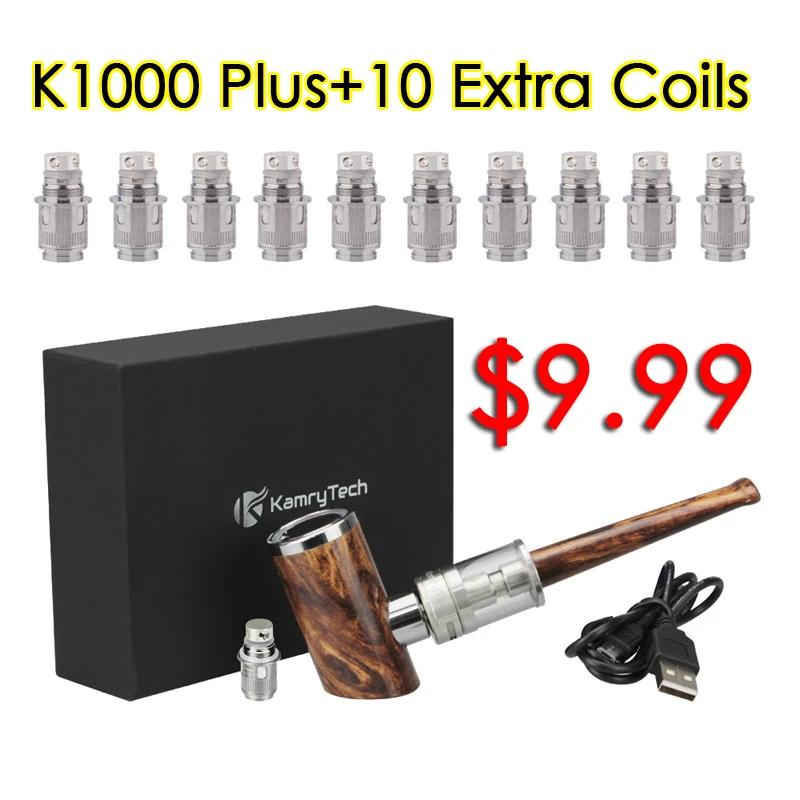 

Ship From RU Clearance SALE Kamry K1000 Plus Electronic Cigarette Kit Vape Pen Wooden E-Pipe Design Electronic Hookah