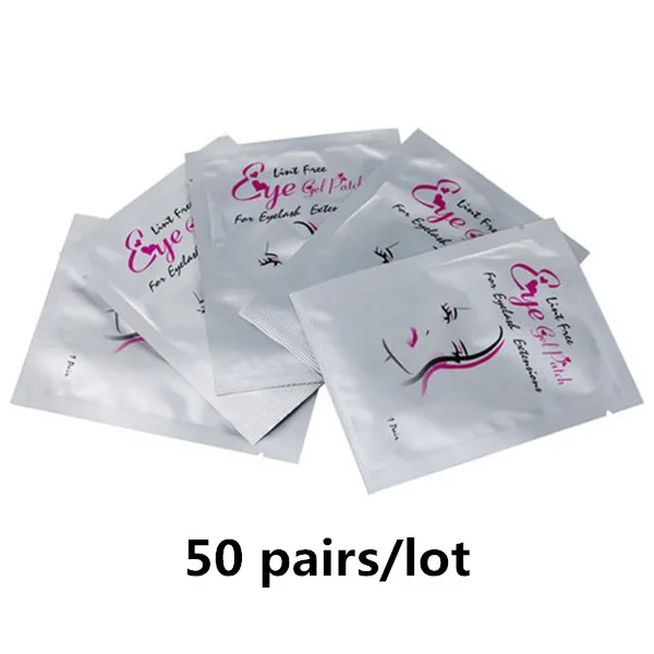 50/100 Pairs Eye Patch Lashes Extension Paper Patches Under Eye Pads Lash Extension Paper Patches Eye Tips Sticker Wraps Tools - Цвет: 50girl