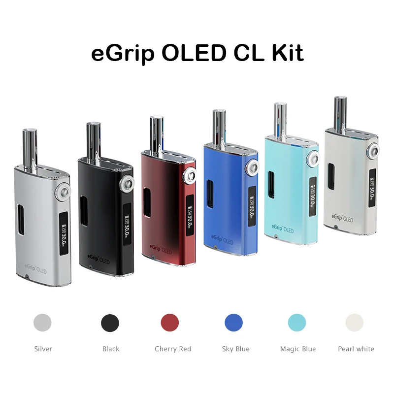 

Original Joyetech eGrip VT/eGrip OLED CL Starter Kit 30W Box Mod Vape with 1500mah Battery 3.6ml Atomizer E Cigarette Vaporizer
