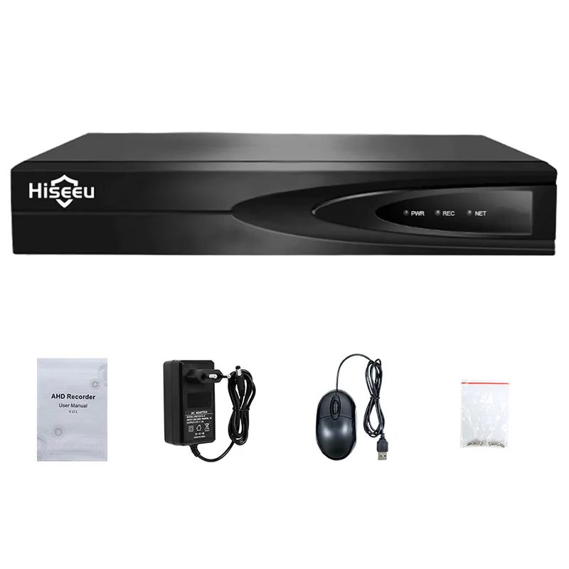 Hiseeu H.265 HEVC 8CH 16CH CCTV NVR For 5MP/4MP/3MP/2MP ONVIF 2.0 IP Camera Metal Network Video Recorder P2P For Cctv System