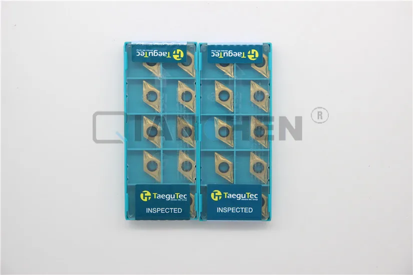 

TaeguTec,10pcs/lot,Lathe tools,DCMT11T304-FG PV3010 DCMT11T304 FG PV3010,carbide insert, Face Mill Lathe Tools cutter CNC tool