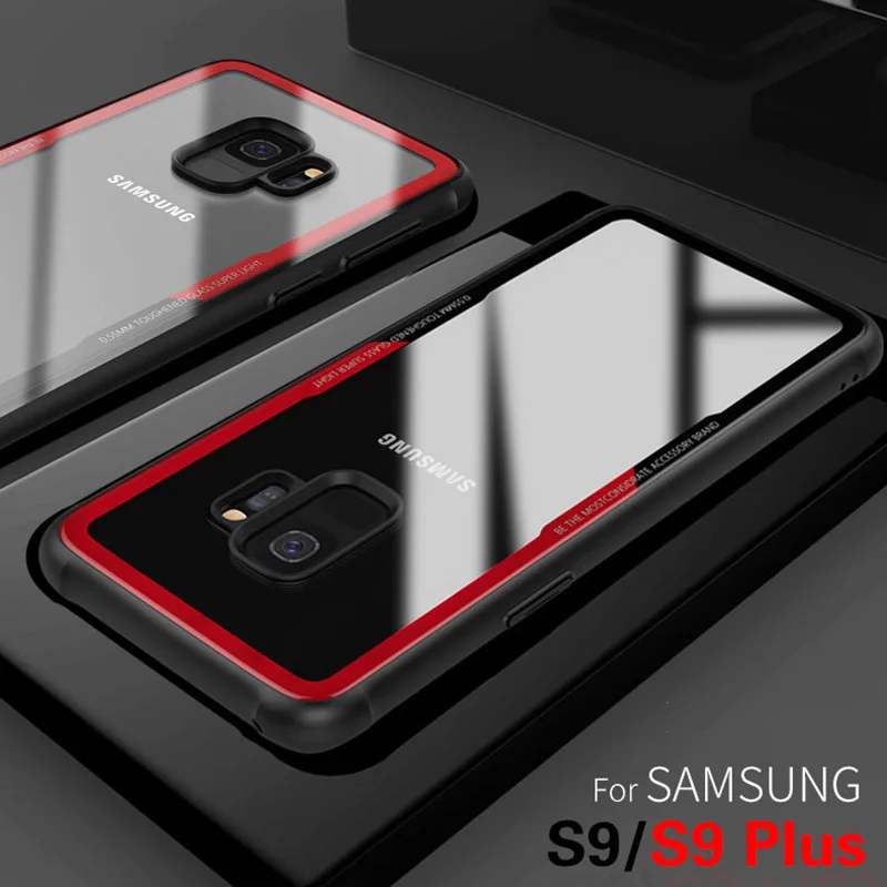

Toraise Case For Samsung Galaxy S9 Case Transparent Glass Silicon TPU Back Cover Case For Samsung S9 Plus Cover for Galaxy S9