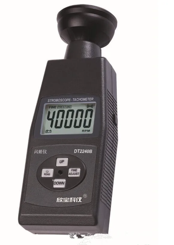 DT2240B Digital Control Flash Frequency Stroboscope Tachometer Meter Speed Measuring Instruments