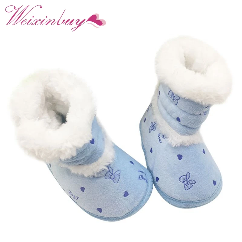 Заводская цена! Детские Обувь для девочек зимние ботинки детские Прочные ботинки со шнуровкой Prewalker 0-18 месяцев