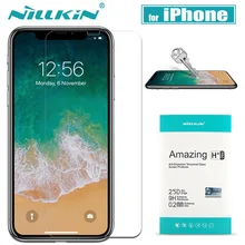 Nilkin для iPhone X XR XS Max Закаленное стекло Защитная пленка Nillkin 9 H жесткое прозрачное стекло пленка для Apple iPhone 8 7 6s 6 Plus