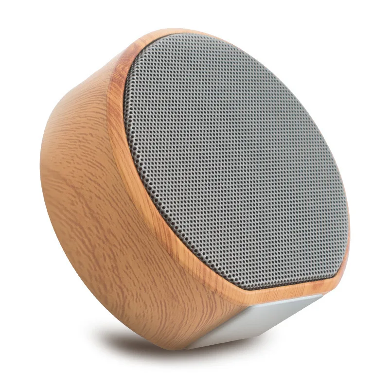 Wood Grain Wireless Bluetooth Speaker Portable Mini