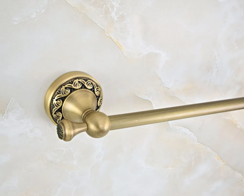 Настенный винтажный Ретро античный латунный держатель для полотенец и ванной