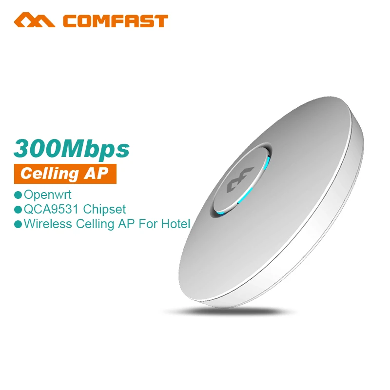 COMFAST CF-E320NV2 Wireless Router 300Mbp 802.11b/g/n Indoor AP 48V POE power 2*3dbi Antenna WiFi Access Point Signal Amplifier