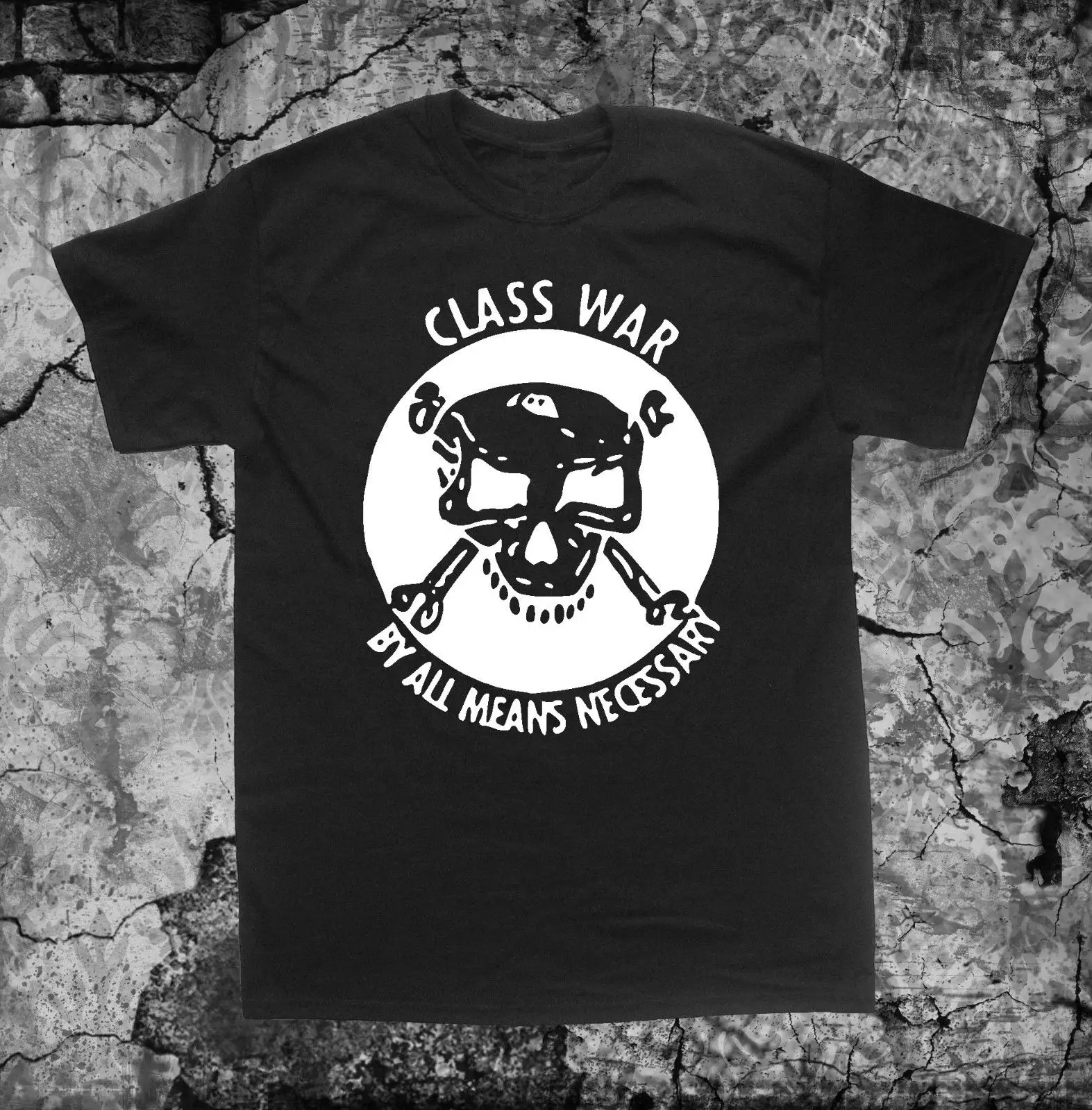 Класс войны рубашка политическая тошнота анархия прав человека Crass Doom уличная