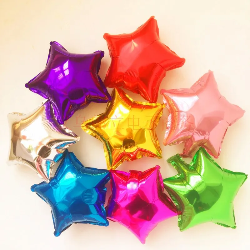 

10inch Christmas Helium Balloon star Wedding Large aluminum Foil Air Balloons Inflatable gift Valentine's Day Party Decoration
