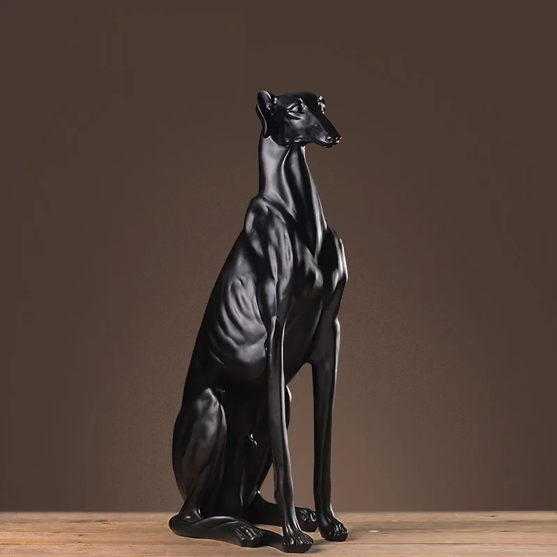 

Show Window Dobermann Figurines Pet Dog Statue Abstract Animal Resin Crafts Home Decoration Accessories R1091