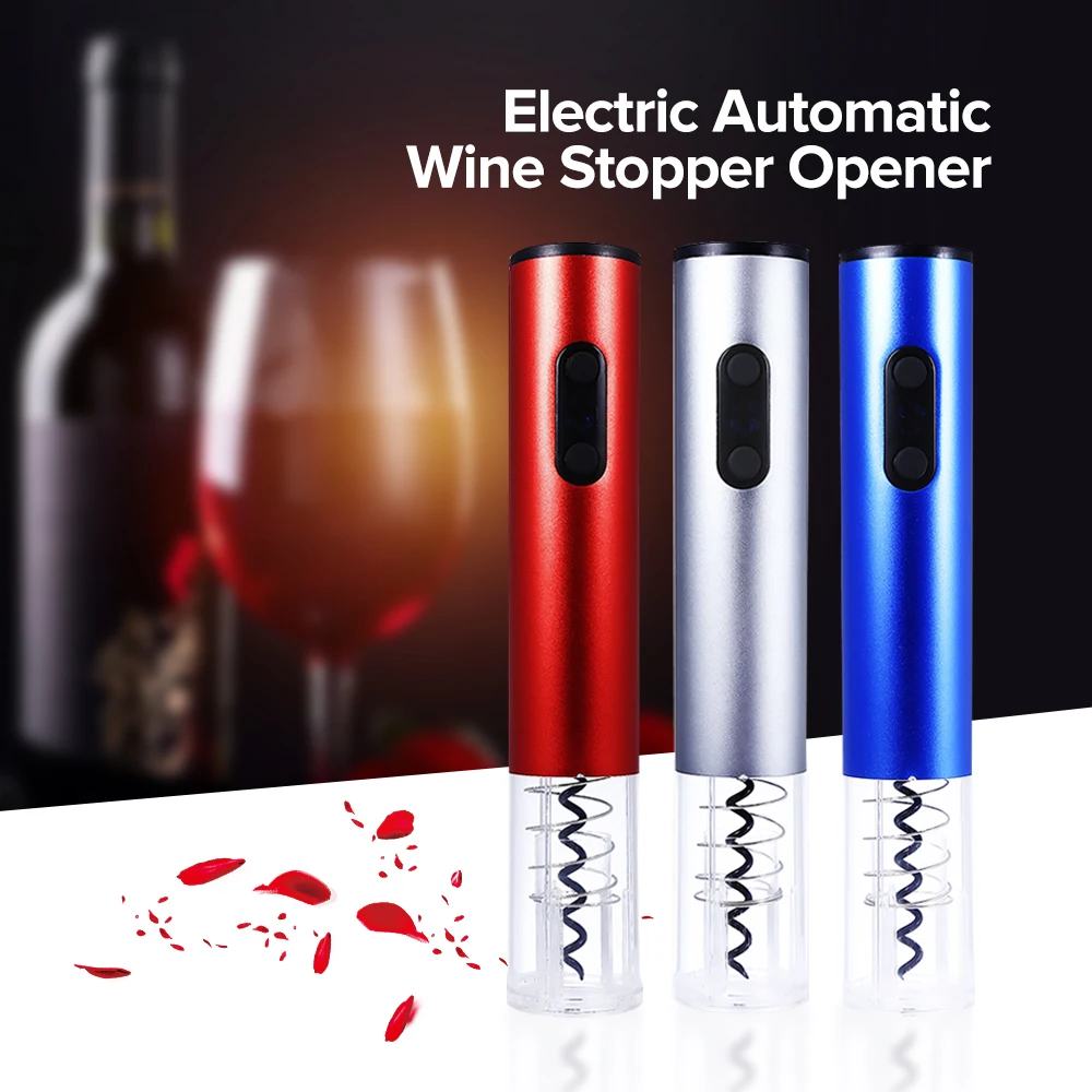 920.43 руб. 25% СКИДКА|Original Automatic Wine Bottle Opener Kit Automatic Corkscrew Electric Wine Opener Cordless With Foil Cutter And Vacuum Stopper-in Открывалки from Дом и животные on Aliexpress.com | Alibaba Group