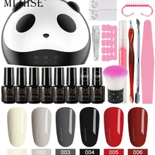 MIZHSE Гель-лак для ногтей Набор для акриловых ногтей Vernis Полупостоянный УФ с лампой для ногтей Набор 36 Вт УФ-светодиодный светильник для наборы для ногтей инструмент