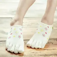 Летний Для женщин пять пальцев носки Повседневное Дышащие носки с пальцами, Calcetines, носки до лодыжки X72