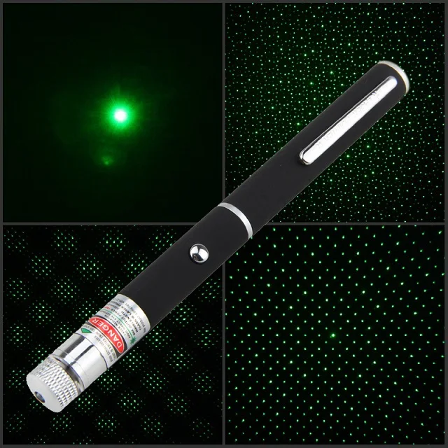Мощная лазерная указка красный/зеленый/фиолетовый цвет звездное лазерная ручка лазерный луч света 1 МВт Lazer 532nm - Цвет: Зеленый