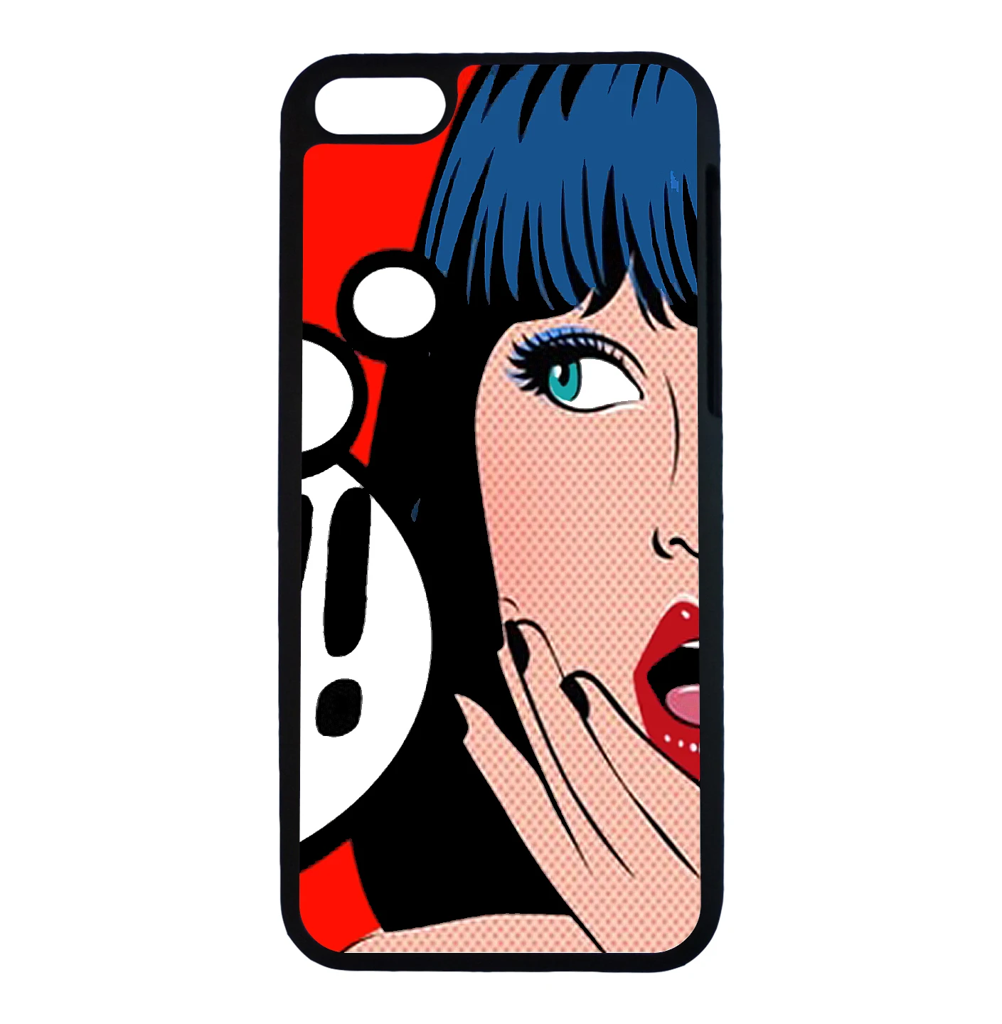 Red Oh My God Pop Art Girl For iPhone 6 6s 7 Plus Case