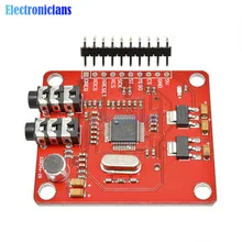 Vs1053 vs1053b módulo mp3 com slot para cartão sd vs1053b ogg gravação em tempo real 12.288 mhz cristal pcm 16 bits para arduino uno