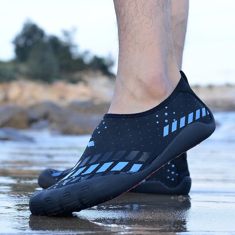 

Mens Beach Shoes Outdoor Swimming Shoes Adult Flat Soft Seaside Aqua Shoes Light Non-Slip Quick-Drying Wading Surf Water Shoes