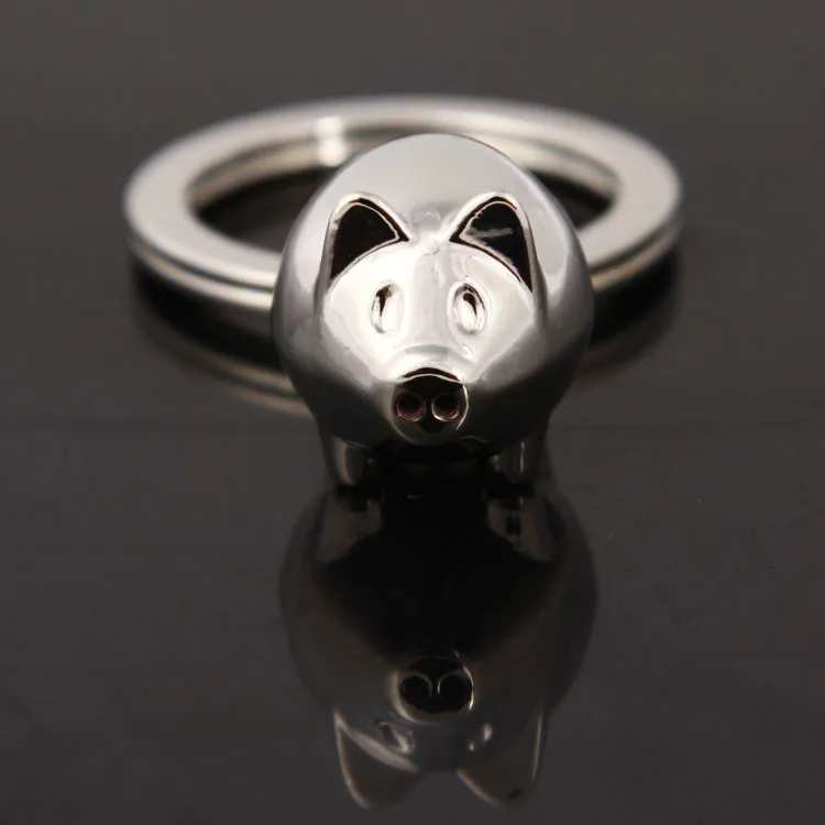 

FREE SHIPPING by FEDEX 100pcs/lot 2016 New Metal Mini Pig Keychain Zinc Alloy Customized LOGO Keyring for Gift