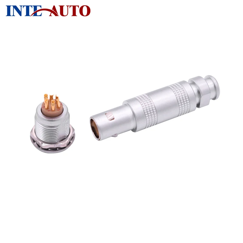 

M12 6 Pins Circular Half-moon Male Female Connector,Cable Plug Socket, TFA.1S.306 ZRA.1S.306