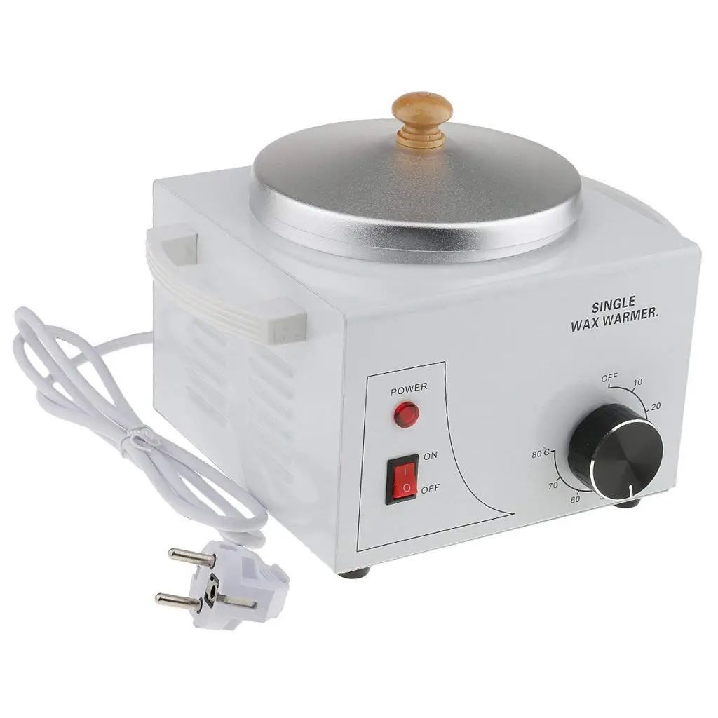 Hot! Single Pot Metallic Electric Waxing Machine Hot Waxing Paraffin Waxing for Professional Salon - EU Plug