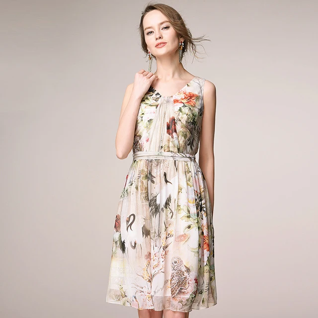 Silk Chiffon Dress