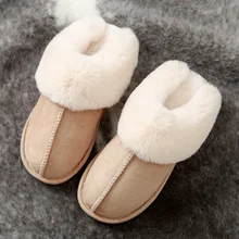 2019 Women Faux Fur Slippers female Winter Shoes Home Slipper Plush Pantufa Women Indoor Warm Fluffy Terlik Cotton Shoes цена 2019 Women Faux Fur Slippers female Winter Shoes Home Slipper Plush Pantufa Women Indoor Warm Fluffy Terlik Cotton Shoes цены онлайн