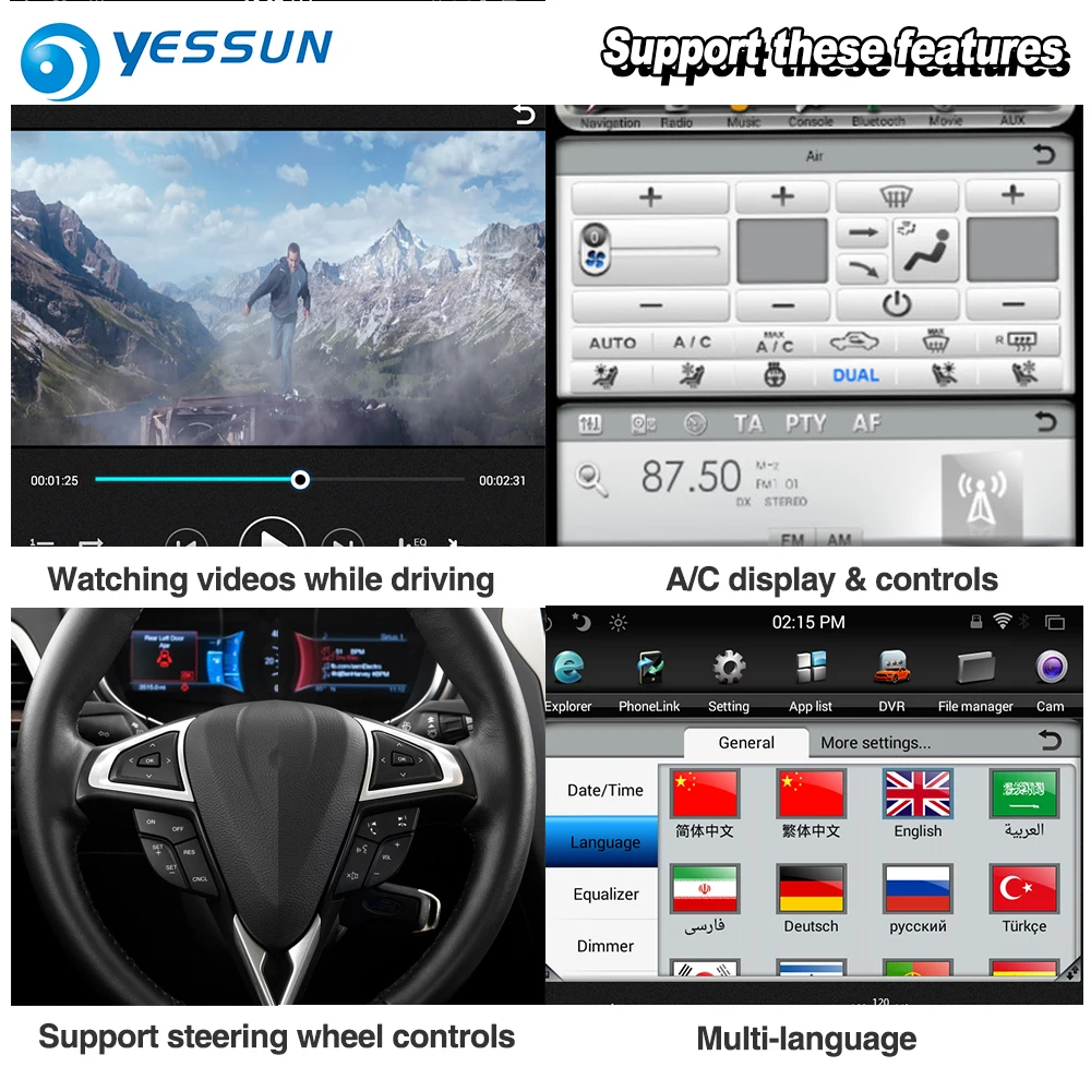 YESSUN 10,4 ''HD супер вертикальный экран для Ford Kuga 2012~ автомобильный Радио Android Carplay gps Navi карты навигации без CD DVD