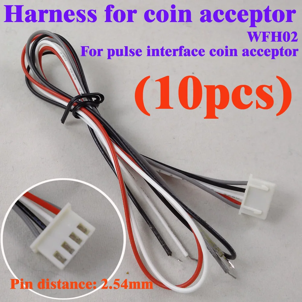 

2.54mm Pin distance Pulse interface coin acceptor coin selector harness cable