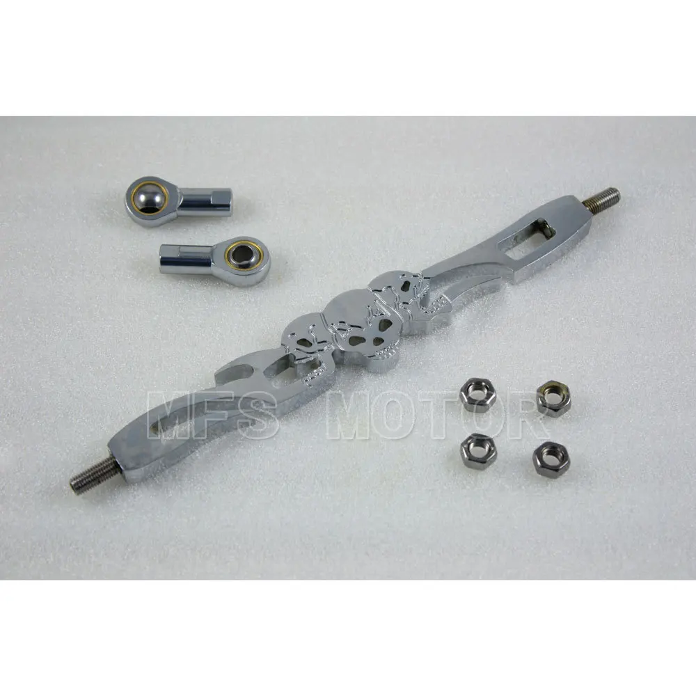 

Motorcycle Part Shift Rod Linkage for Harley Davidson Softail FXDWG Dyna FLHR FLHT Skull Chrome