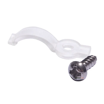 

100pcs Mounting Bracket Clamp Fixing Clip for IP65 3528 3014 5050 SMD RGB Glue Coating LED Strip Light with Screws