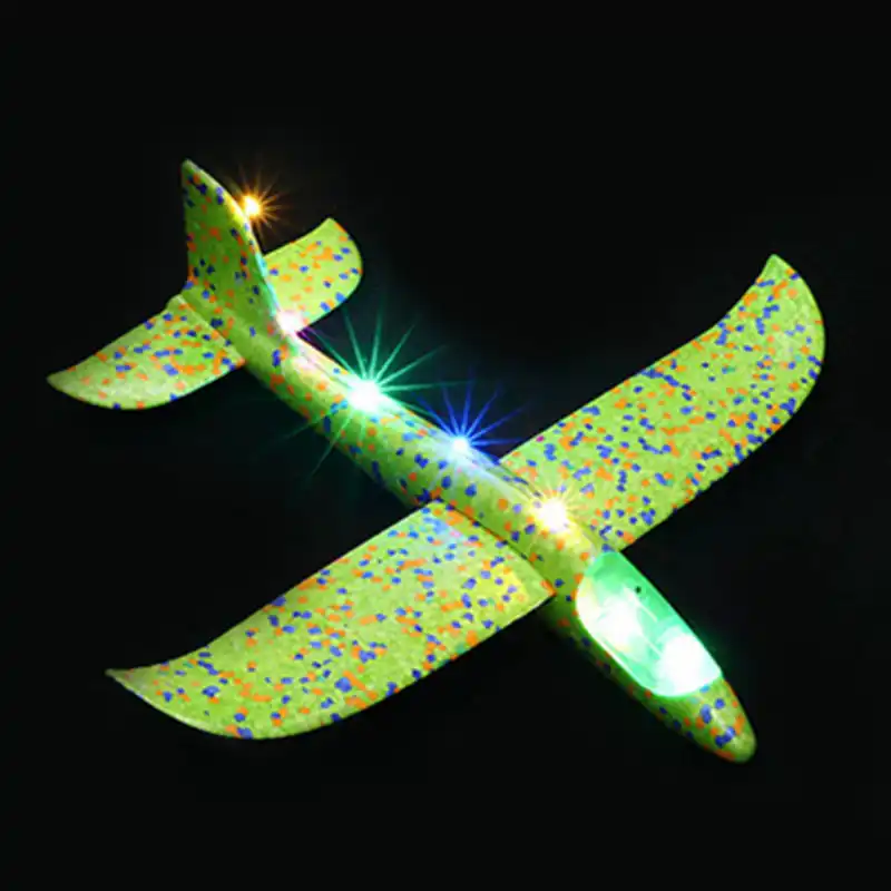 48cm LED Airplane Hand Launch Throwing Glider Aircraft Inertial Foam