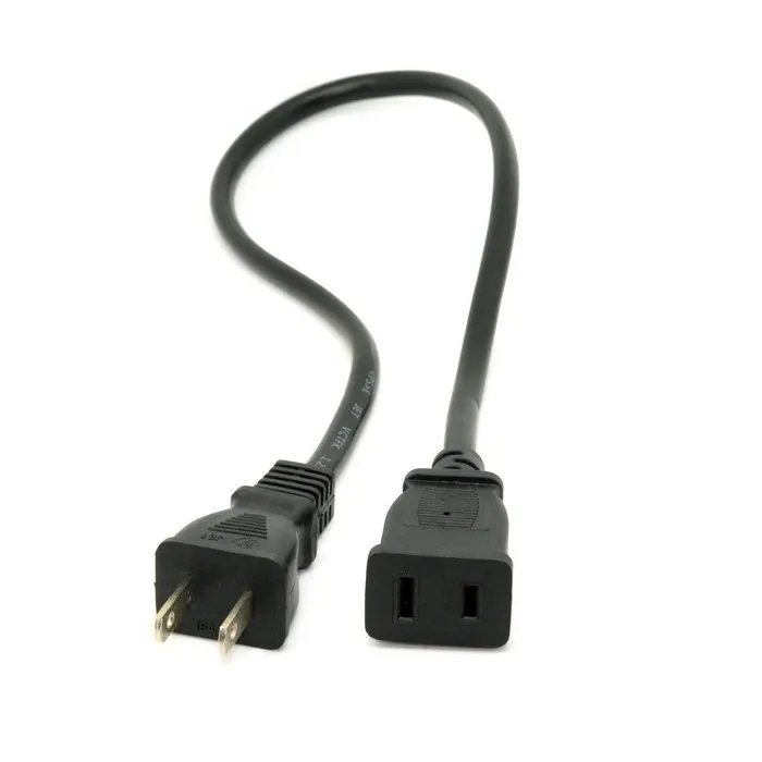 Cablecc USA Outlet Saver Power Extension Cord Cable 2 prong 2 Outlets