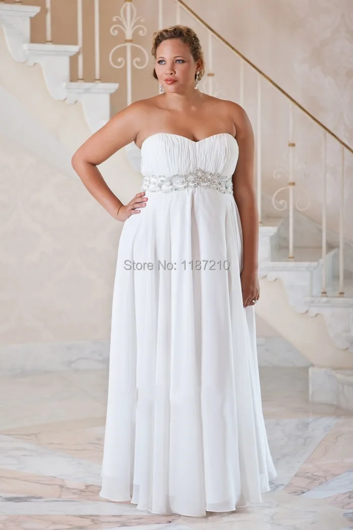 plus size beach wedding dresses