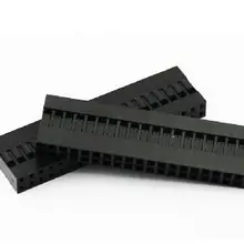 10 шт./лот 40 Pin 2x20 Pin 2,54 мм Двухрядные пластиковые Dupont головки перемычки провода кабель корпус Женский контактный разъем резистор