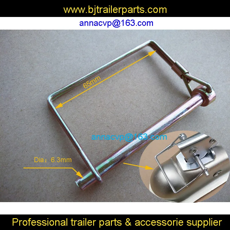 

TRAILER COUPLER SAFETY SQUARE PIN 1/4"TRAILER PART-RV/Camper/Trailer TRAILER HITCH COUPLER SAFETY PIN CLIP