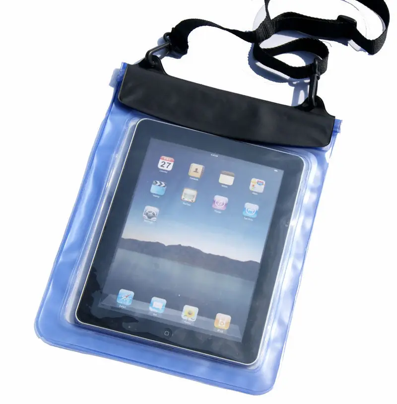Blue Waterproof Dry Bag Pouch Case Cover for PC Tablet TAB Ebook Reader