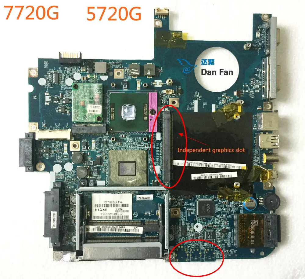 Najtaniej Dla ACER Aspire 7720G 5720G laptopa płyta główna ICL50 LA 3551P MBALN02001 100% testowane w pełni pracy