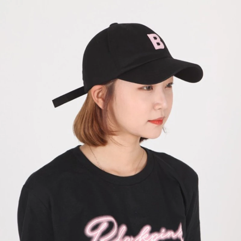 black and pink baseball cap