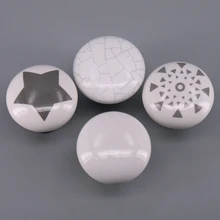 

1x White Series Ceramic Single Hole Door Handle for Furniture Kitchen Cupboard Cabinet Drawer Pull Knobs
