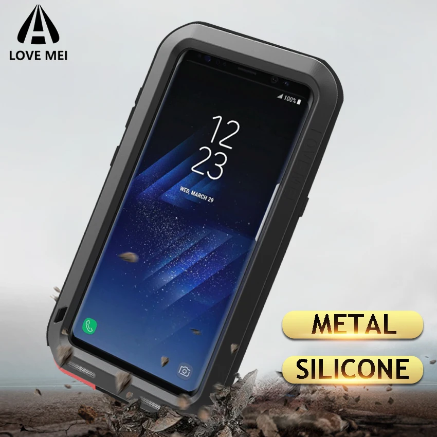

Metal Phone Case For Samsung Galaxy S8 Plus S9 Plus Galaxy Note 9 Note 8 Cover Shockproof Armor Case S9Plus S8Plus Note8 Note9