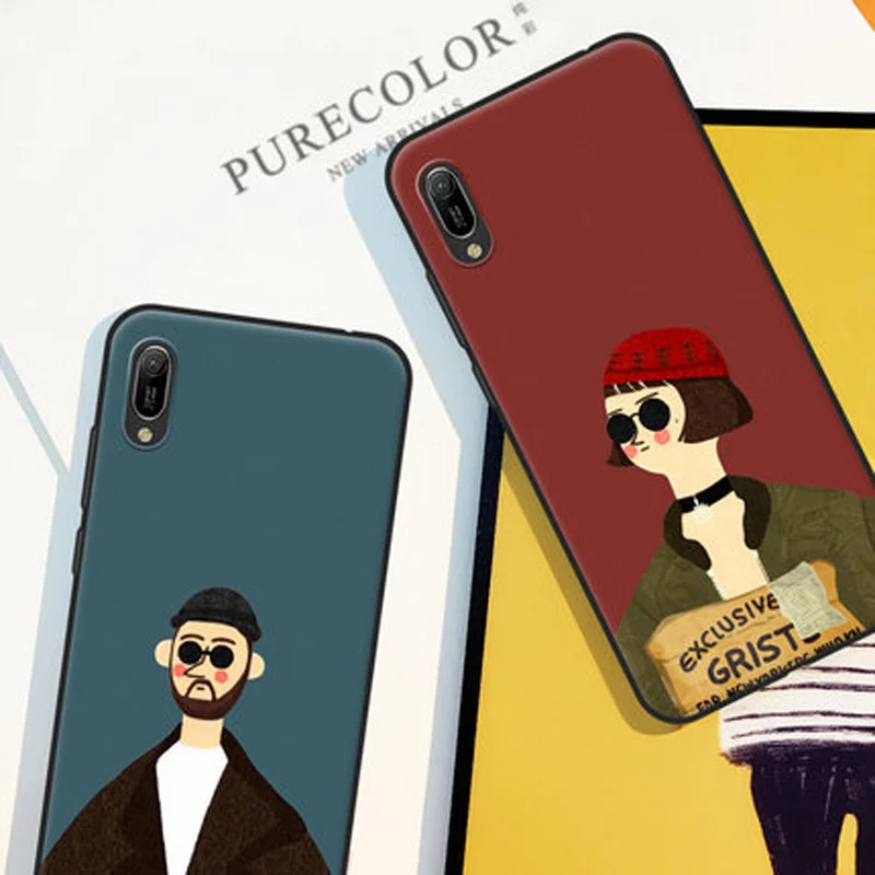6,0" для huawei Enjoy 9e чехол Enjoy 9 e чехол окрашенный Leon killer мультфильм мягкий силиконовый чехол для телефона huawei Enjoy 9e чехлы
