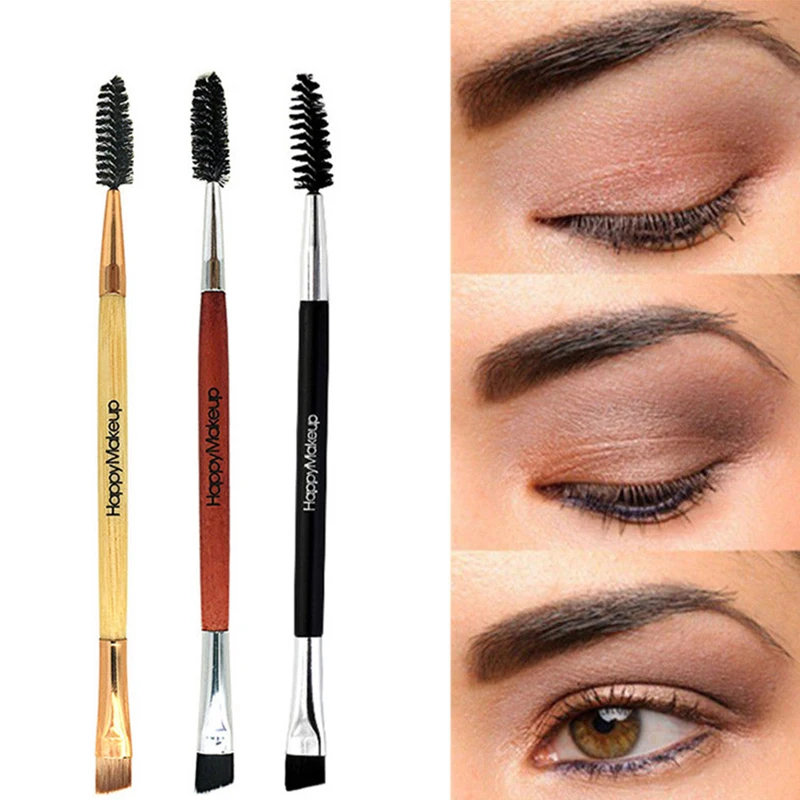 

Double-end Eyebrow Brush Eyelash Brush Professional Makeup Brush Beauty Tools Women High Qualiy Fiber Hair Make Up Brushes Gifts