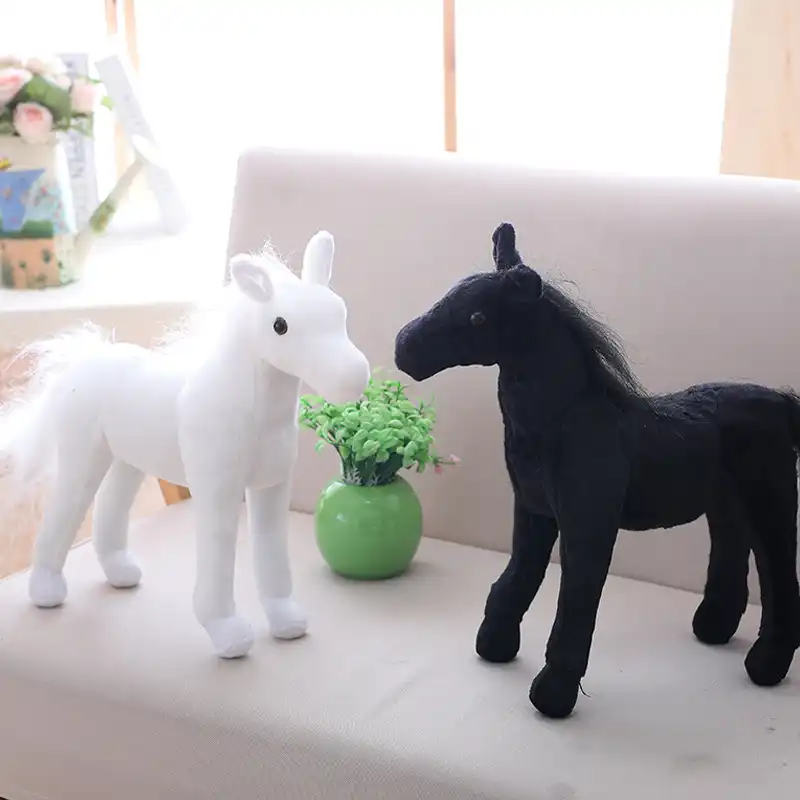 black horse plush