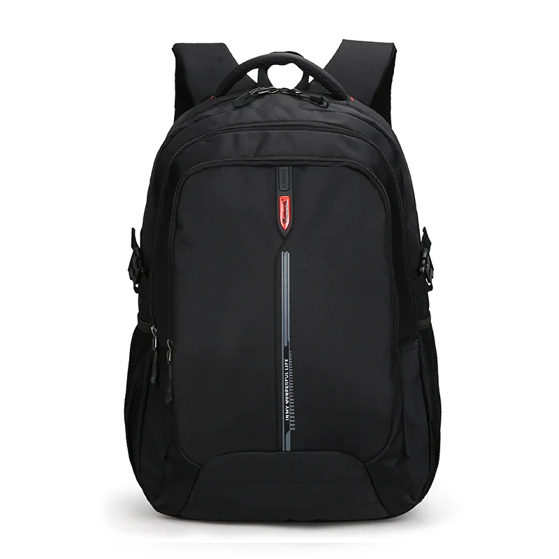 fashion business men's knapsack Large capacity travel backpacks School backpack schoolbags for boys mochila infantil - Цвет: BLACK