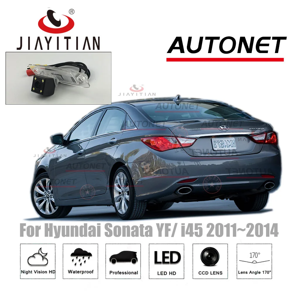 JIAYITIAN камера заднего вида для Hyundai Sonata YF/ i45 2011 ~ 2014 CCD ночного видения помощи при